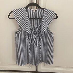 Ella Moss sleeveless striped top size XS